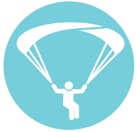 Paragliding pictogram