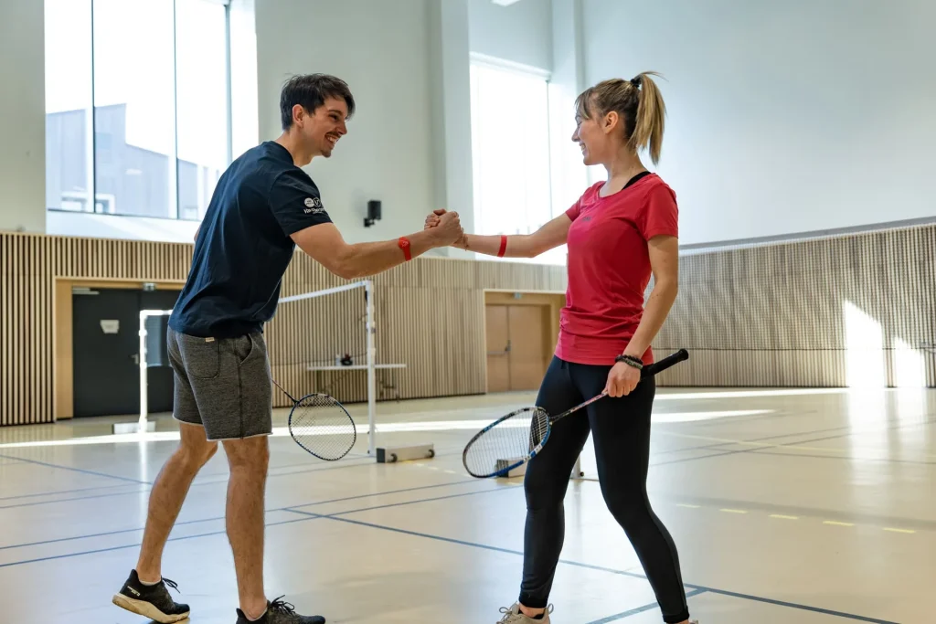 Badminton al Centro sportivo di Val Thorens