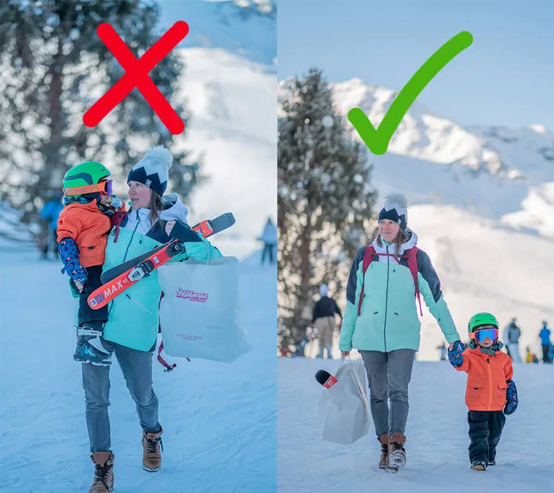 How to take your child skiing