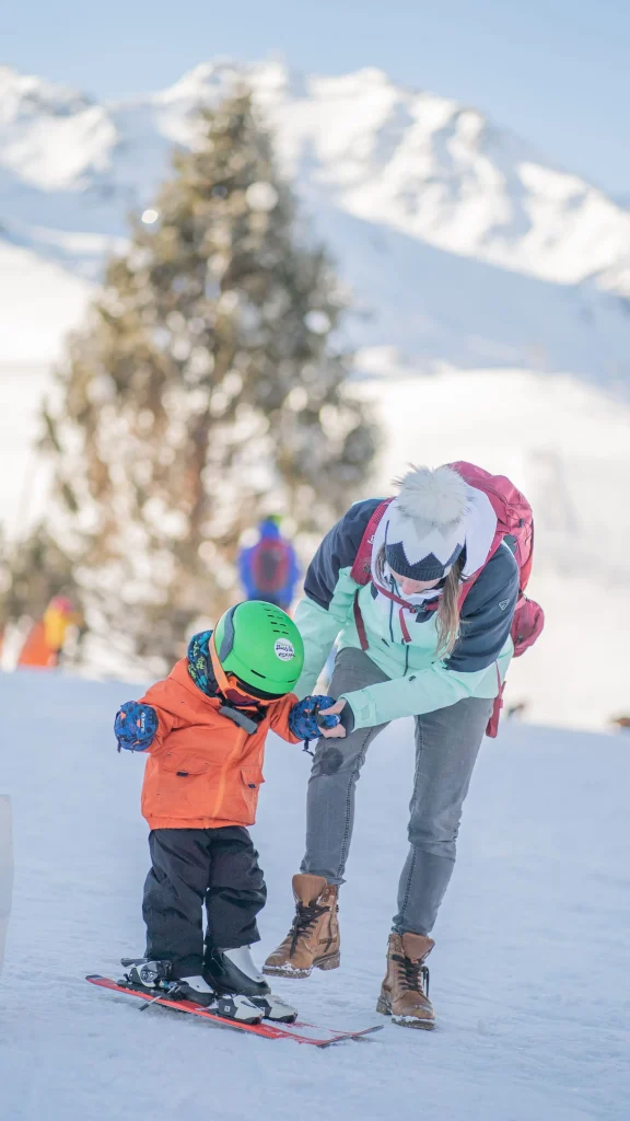 Taking your child to ski lessons