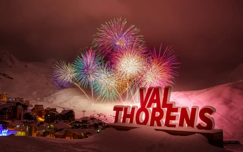 Feuerwerk Neujahr 2023 Val Thorens
