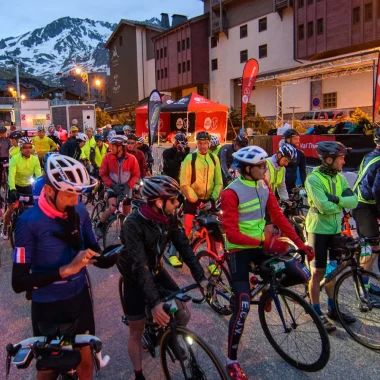 Départ de l'Ultracycling Tour de la Vanoise