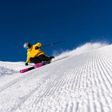 Ski groomed slope
