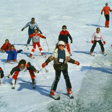 Skifahren 70er Jahre