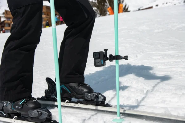 Accessoire d'accroche GoPro pour batons de ski