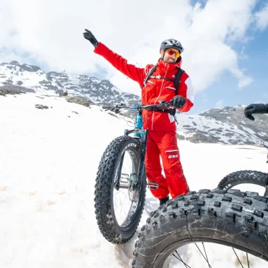 Fatbike with the ESF at Val Thorens