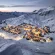 Station of Val Thorens at sunset
